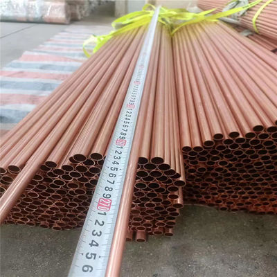 원자재 직선 구리 파이프 3/4x10 및 1mm-220mm 벽 두께