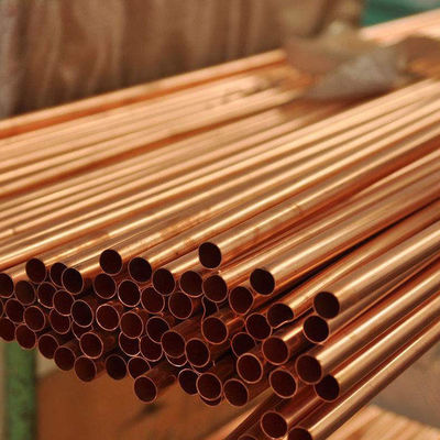 원자재 직선 구리 파이프 3/4x10 및 1mm-220mm 벽 두께